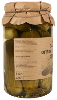 Cucumbers with Dried Plum Dworek-1905 860g — photo 2