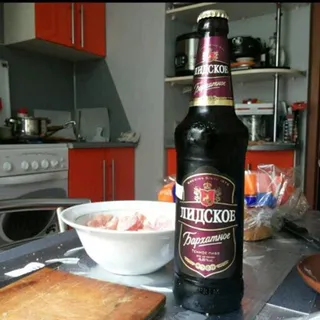 Lidskoe Velvet Beer 4.6% 0.5L glass bottle — photo 2