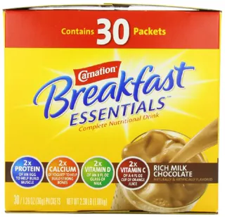 Nestle Carnation Breakfast Essentials Rich Milk Chocolate Drink, 1.26 oz (30 pack) — photo 7