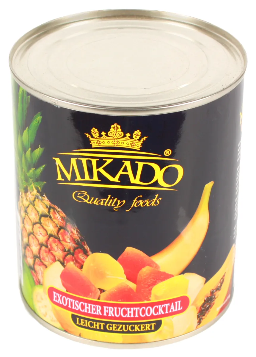 Консервовані фрукти коктейль Mykado 820 г ж/б Тропік