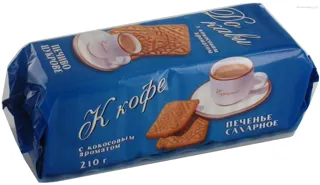 Roshen Cookies for Coffee with Coconut Flavor 210g — photo 5