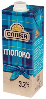 Slaviya ultrapasteurized milk 3.2% Tetra Pak 950g — photo 2
