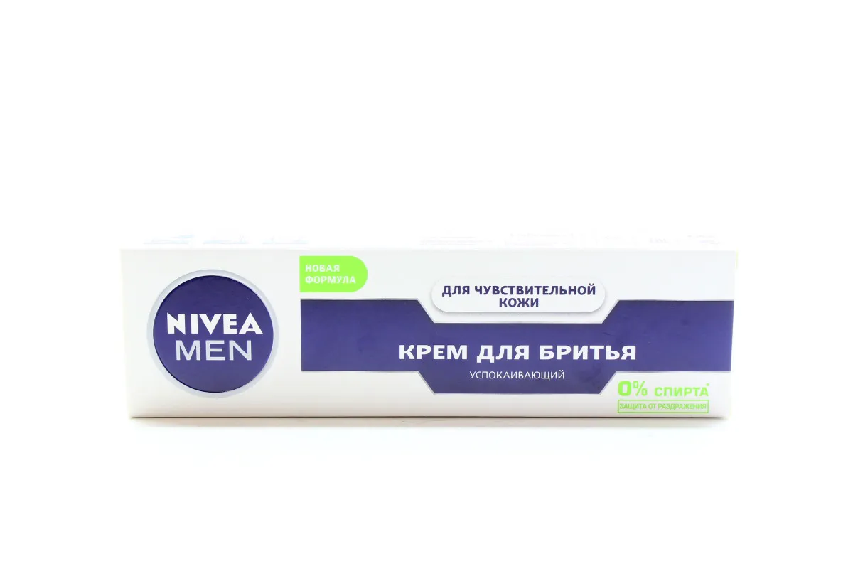 Nivea Men Soothing Shaving Cream for Sensitive Skin Alcohol-Free 100ml