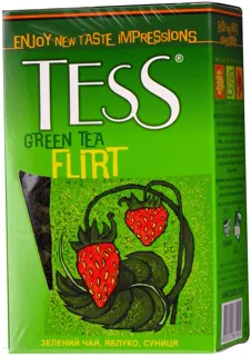 Tess Flirt Green Loose Leaf Tea with Strawberry and Apple 100g — photo 2