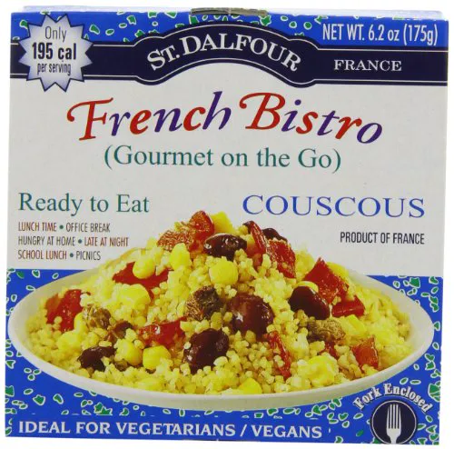 St. Dalfour Gourmet On The Go Ready to Eat Couscous, 6.2 oz Jars (6 Pack)