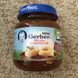 Пюре Herber яблуко та чорнослив без крохмалю і цукру 130 г — фото 4
