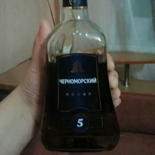 CHORNOMORSKY Cognac 5 40%, 0.5 L — photo 2