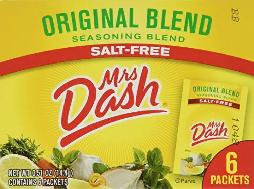Mrs. Dash оригінальна суміш приправ без солі, 6 пакетиків у коробці (2 коробки)