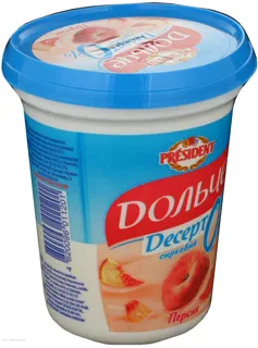 Dolche curd dessert with peach filling 0.2% 400g — photo 4