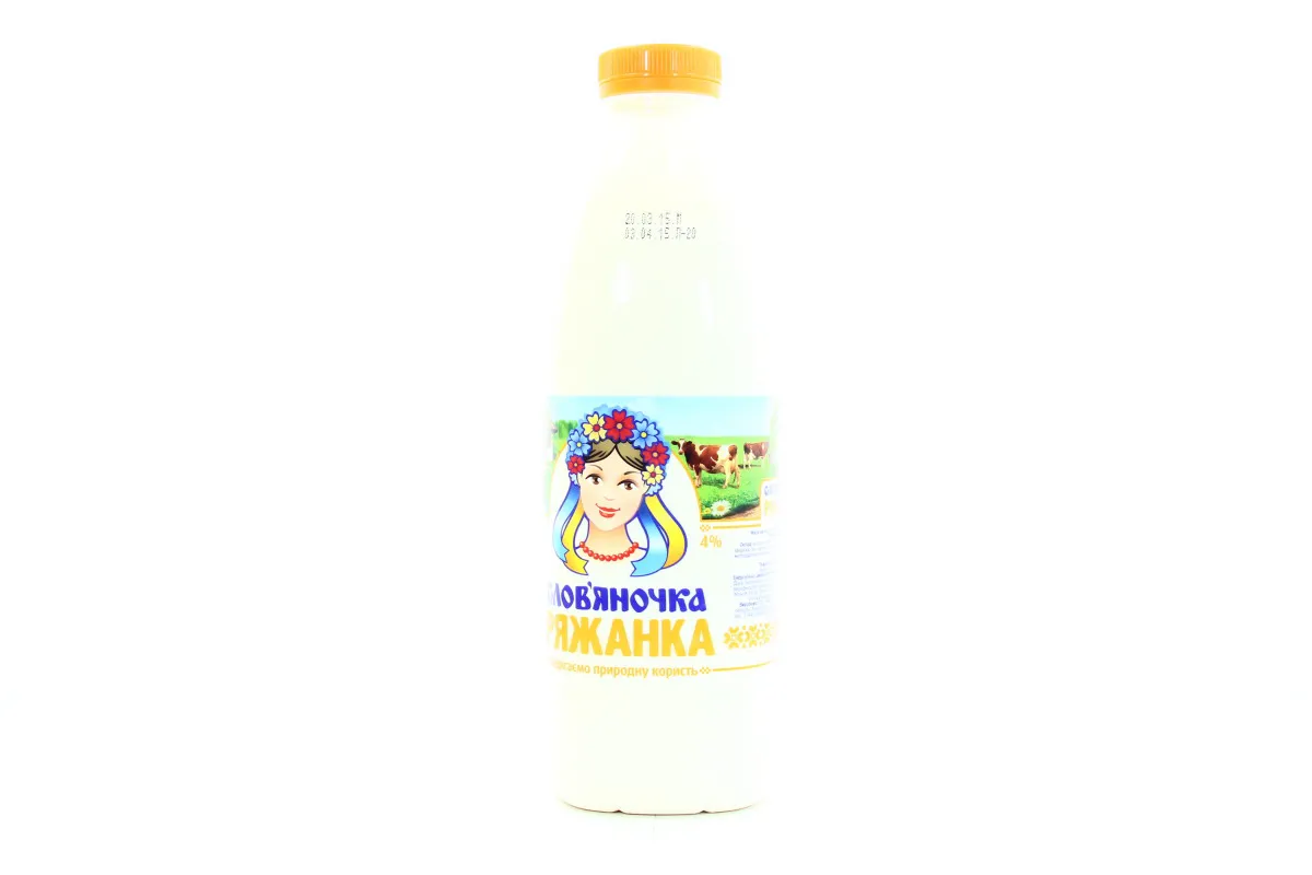 Slavianochka Ryazhenka 4% plastic bottle 870g