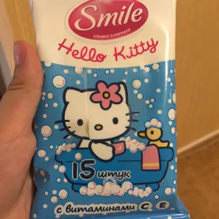 Smile Hello Kitty Wet Wipes 15 pcs — photo 2