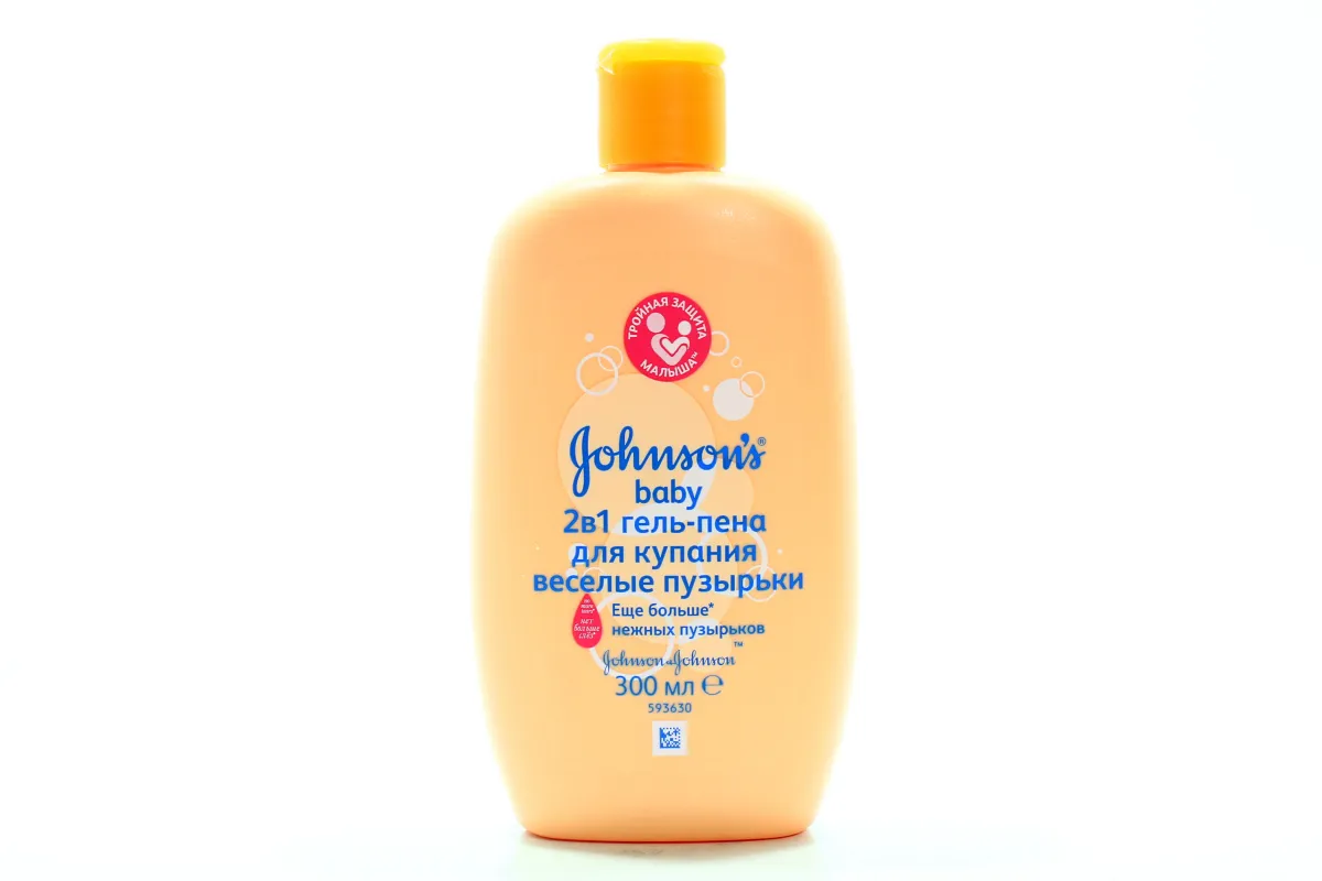JOHNSON'S Baby 2-in-1 Bath Foam Gel Cheerful Bubbles 300ml