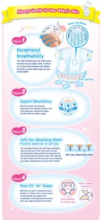 Merries diapers for children size S 4-8kg 82 pcs — photo 14
