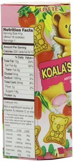 Lotte Koala March Strawberry Cookies, 1.45 oz (12 pack) — photo 2