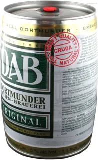 Dab Dortmunder Light Filtered Beer 5% 5L Can Keg — photo 2