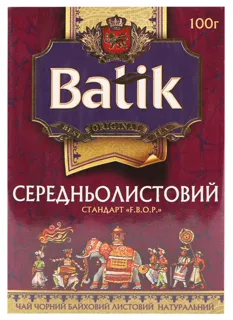 Batik Black Tea Medium Leaf 100g — photo 3