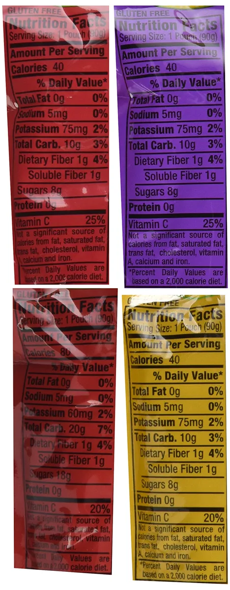 Motts Яблучне пюре асорті 8 шт, 3,2 унції