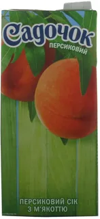 Sadochok Peach Juice with Pulp Sterilized 1L — photo 5