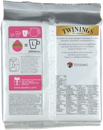 Tassimo Twinings Лісові ягоди чай, 5 x 16 T-Диски
