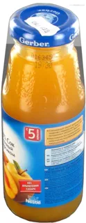 Herber Apple and Peach Juice for Babies, No Sugar Added, with Vitamin C, 175ml Glass Bottle — photo 2