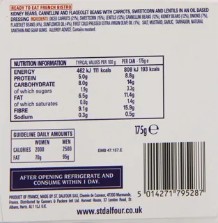 St. Dalfour French Bistro 3 Bean Salad with Corn 175g (6 pack) — photo 8