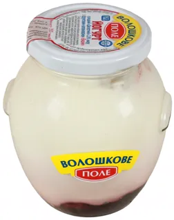 Voloshkove Pole Cherry Dessert Yogurt 2.8% 350g glass jar — photo 2