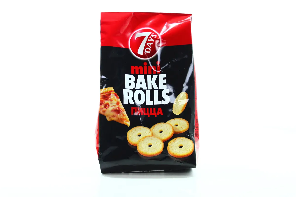 7 Days Mini Bake Rolls Pizza Flavor 80g
