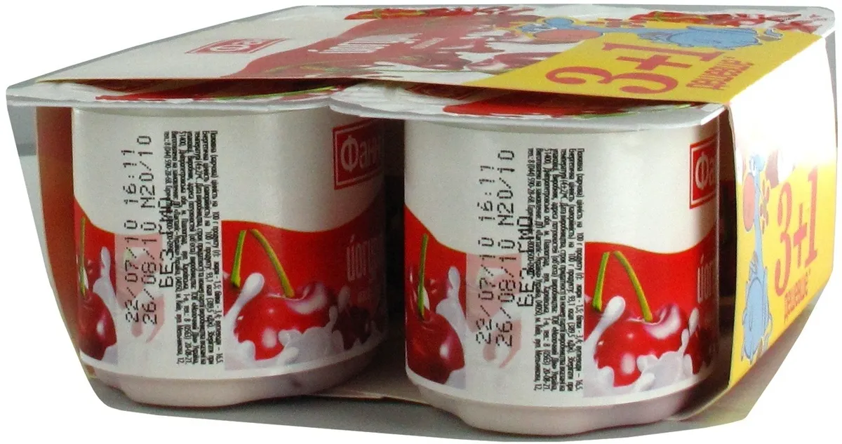 Fanny Cherry Yogurt 1.5% Plastic Cup 4x120g