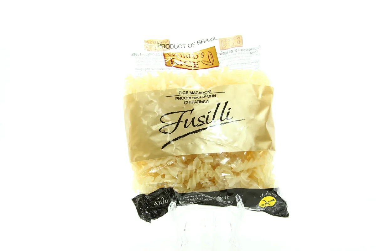 Макарони Рисові Спіральки World's Rice 450г