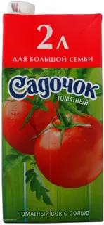 Sadochok Tomato Juice with Salt Reconstituted Sterilized 2L — photo 6