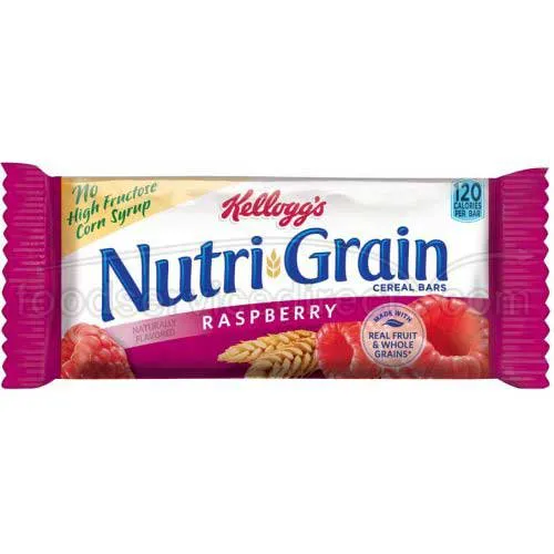 Kellogg's Nutrigrain Raspberry Bars 3 Case 16 Count