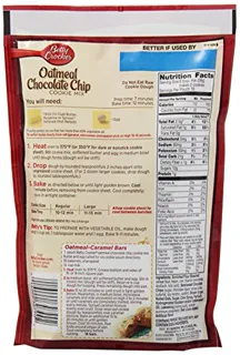 Betty Crocker суміш для печива з шоколадною крихтою та вівсяними пластівцями, 17,5 унції — фото 2