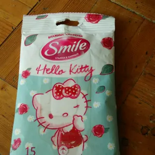 Smile Hello Kitty Wet Wipes 15 pcs — photo 4