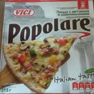Popolare Pizza with Ham and Mushrooms Vici 315g — photo 6