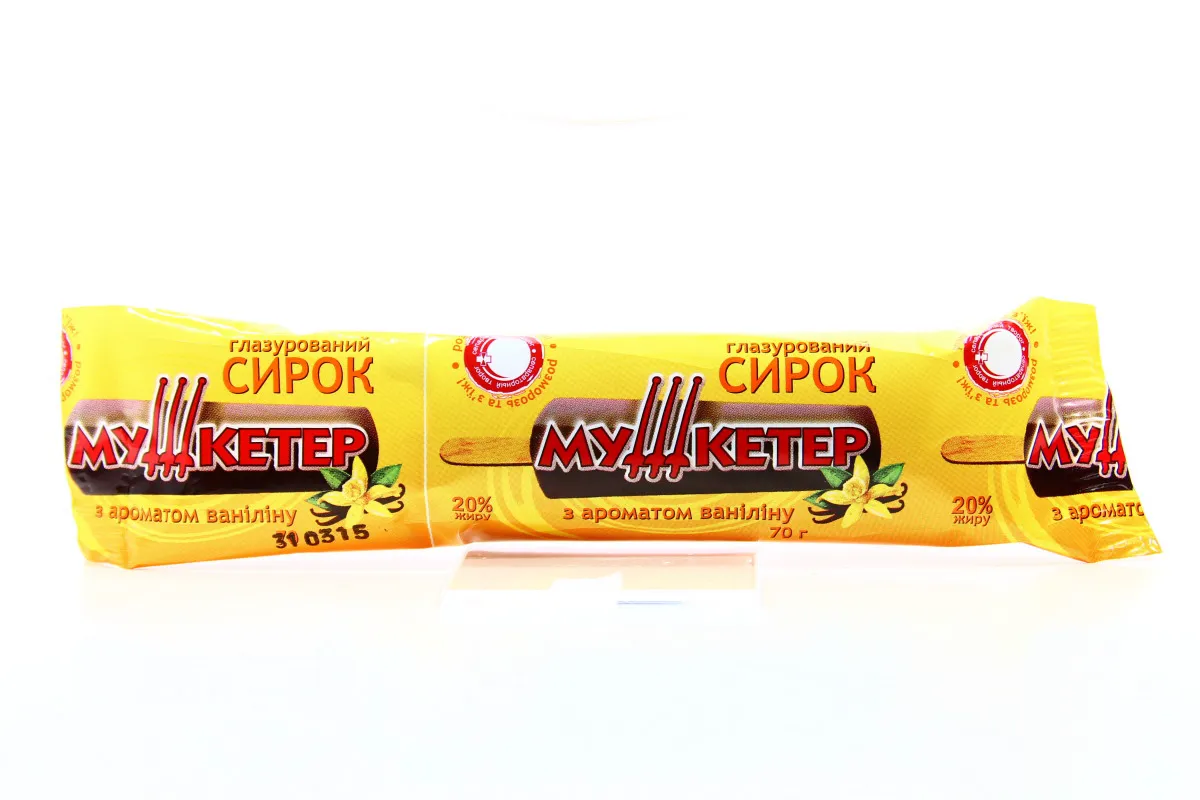 Mushketer Vanilla Glazed Curd Bar 70g