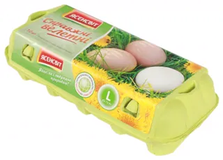Yasensvit Chicken Eggs Real Giants Tray 10pcs — photo 2