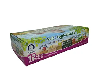 Gerber First Foods Fruit & Vegetable Variety Pack, 24 pouches, 12x2.5oz — photo 2