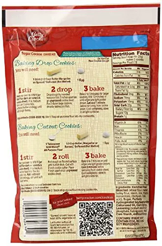 Betty Crocker Sugar Cookie Mix 21 oz / 1 lb 1.5 oz ~ 20% More