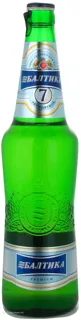 Baltika No.7 Export Lager Beer 0.5L Glass Bottle — photo 3