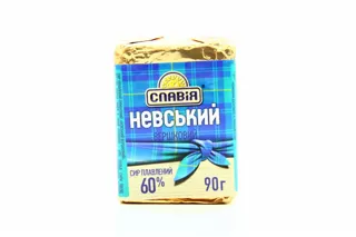 Nevsky creamy processed cheese 60% Bashtanka 90g — photo 4