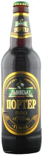 Lvovskoe Porter Dark Filtered Beer 8% 0.5L Glass Bottle — photo 2