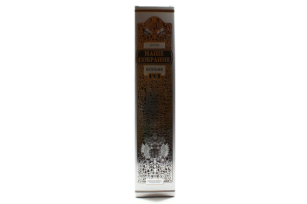 SA Romanesti Nashe Sobranye Cognac 6 Years 40% 0.5L Gift Pack
