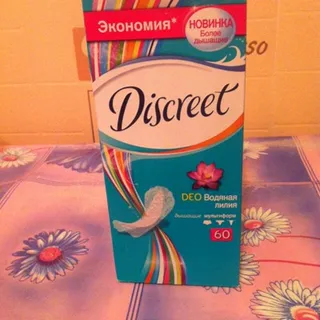 Discreet Deo Daily Pads Water Lily Multiform 60pcs — photo 6