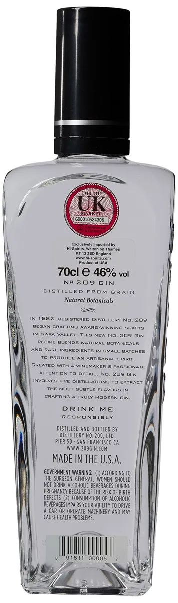 No. 209 Джин 70cl