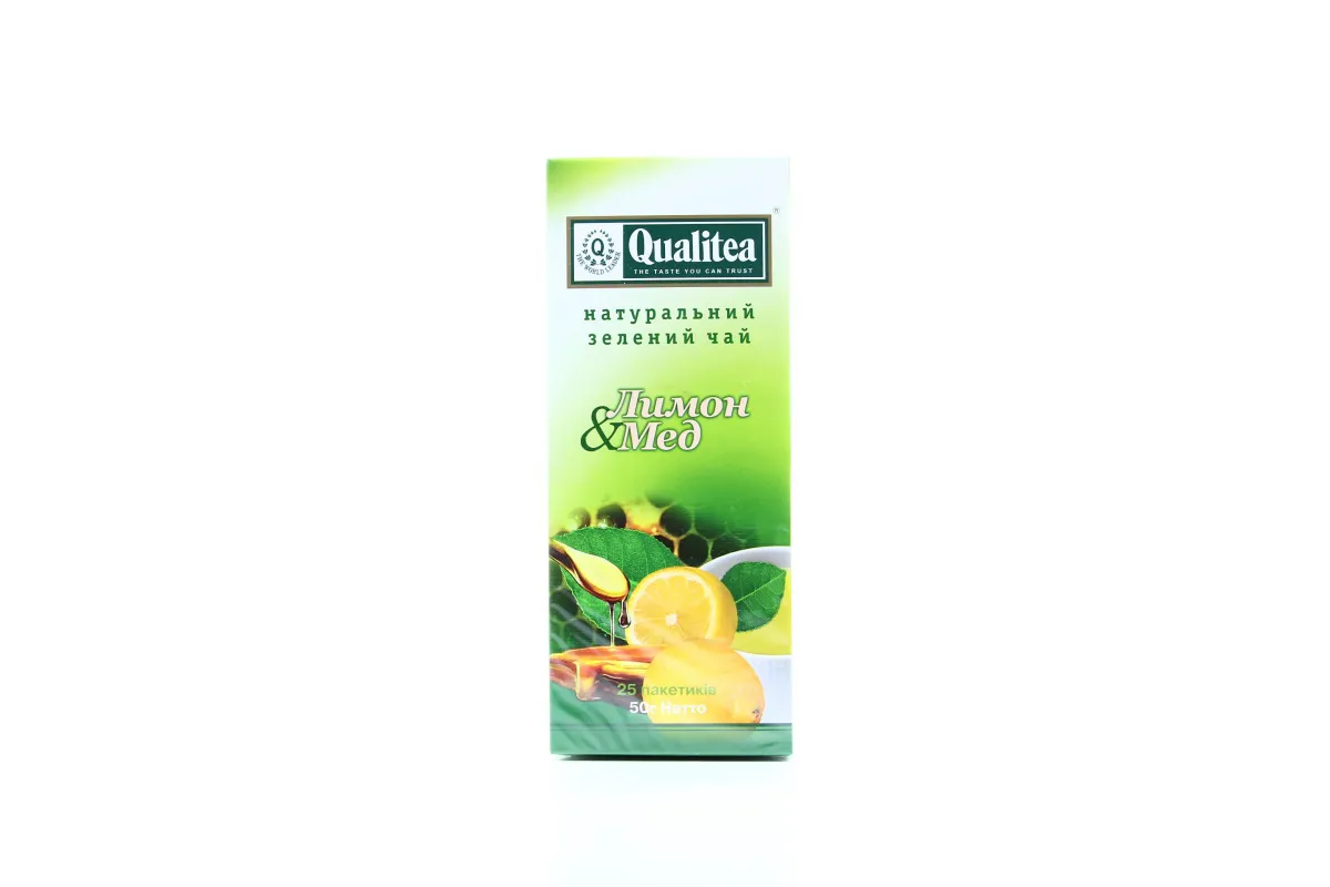 Green Tea Natural Lemon and Honey - 50g, 25 Bags Pack