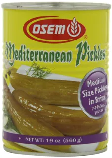 Osem Mediterranean Pickles in Brine, Medium, 19 oz (Pack 12) — photo 4