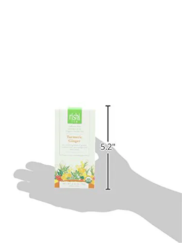 Rishi Tea Куркума Імбир, вкладиші, 2,47 унції