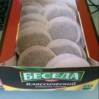 Beseda Black Leaf Tea, 100 Single-Serve Bags, 180g — photo 3