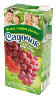 Sadochok Apple Red Grape Nectar Tetra Pak 1.93L — photo 2