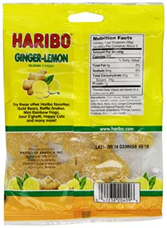 Haribo gummy candies, ginger lemon, 4-ounce (12 pack) — photo 2